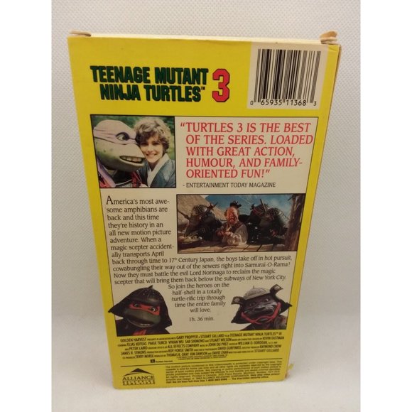 5 Teenage Mutant Ninja Turtles VHS Video Lot 80s Shredder Shrinking Turtles - Picture 9 of 12